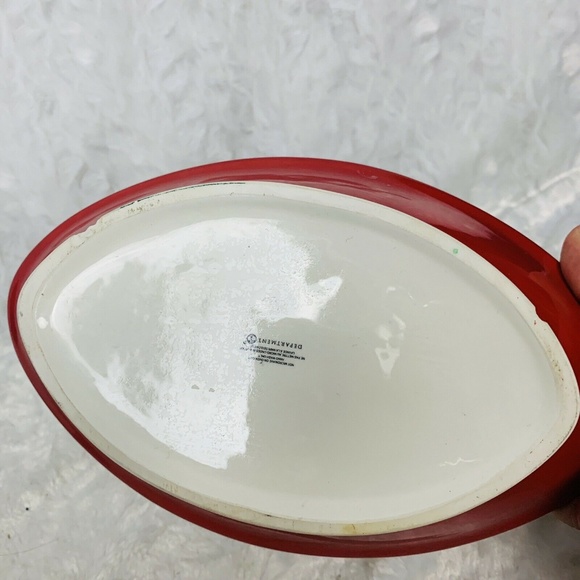 ❌SOLD❌Dept 56 Reindeer Christmas Basket Ceramic - Picture 5 of 7